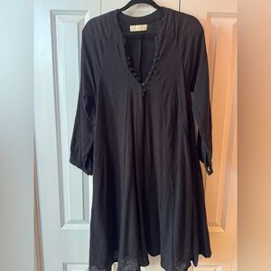 Natalie Martin Black Tunic Relaxed Dress